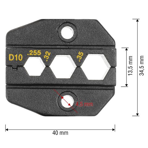 Матрица для кримпера Pro'sKit 1PK-3003D10 Превью 1