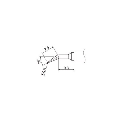 Паяльне жало HAKKO T12-JL02 Прев'ю 4