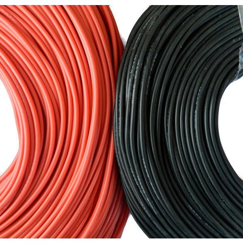Провід в силіконовій ізоляції 14AWG, 2 мм², 1 м, червоний, UL3135 Прев'ю 1