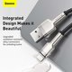 Cable USB Baseus Cafule Series Metal, USB tipo-A, Lightning, 100 cm, 2.4 A, negro, con revestimiento de nylon, #CALJK-A01 Vista previa  2