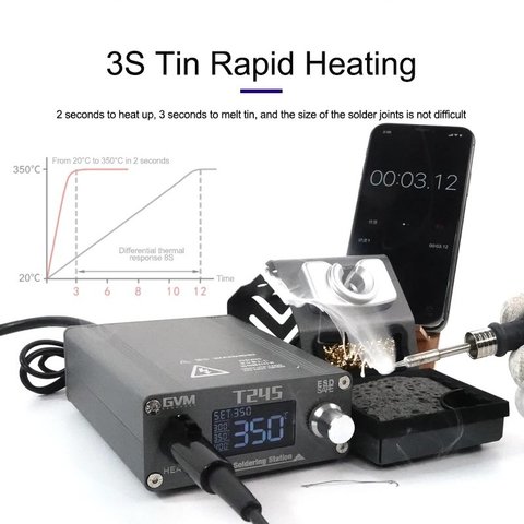 Soldering Station GVM T245, (digital, 130W) Preview 1