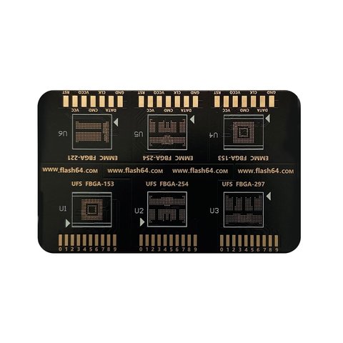Flash 64 BGA ISP Board for eMMC / UFS Memory Chips Превью 1