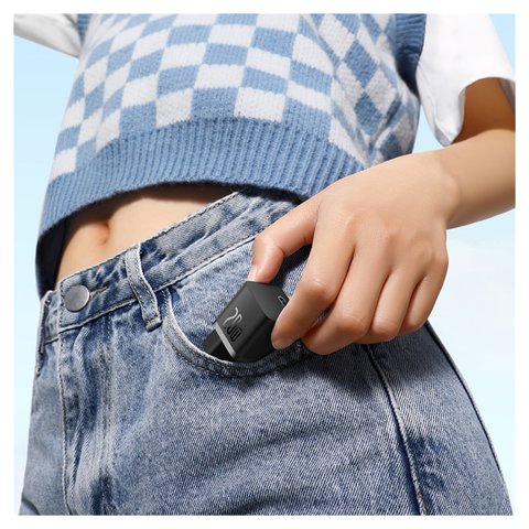 Adaptador de red Baseus GaN5 mini, 20 W, Fast Charge, negro, 1 puerto, #CCGN050101 Vista previa  3