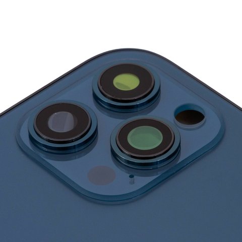 Carcasa puede usarse con iPhone 12 Pro Max, azul, con botones laterales,  con sujetador de tarjeta SIM, pacific blue Vista previa  1