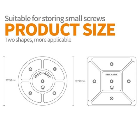 Sujetador magnético Mechanic ScR, para tornillos, 8 uds. Vista previa  4