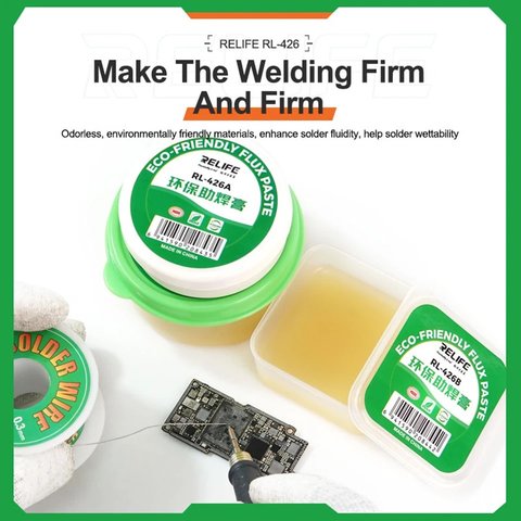 Fundente en pasta RELIFE RL-426D, respetuosa del medio ambiente, 10 g Vista previa  1