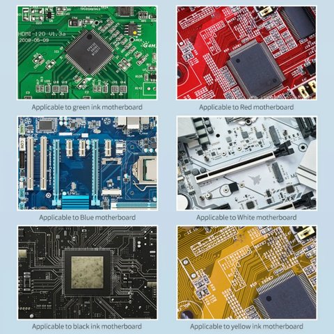 Máscara de soldadura Mechanic SU3, azul, 10 ml, UV Vista previa  6