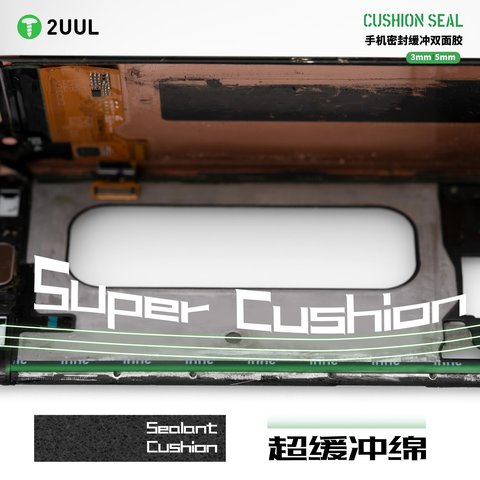 Cinta adhesiva doble faz 2UUL CS02, 5.0 mm, para pegar criatales táctiles, pantallas Vista previa  4