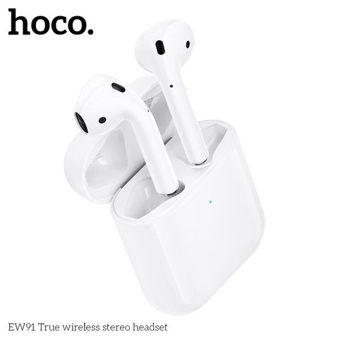 Auricular Hoco EW91, inalámbrica, blanco, con funda de carga, #6942007673655 Vista previa  1