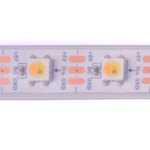 Світлодіодна стрічка SMD5050 SK6812 (1800-7000 K, біла, з управлінням, IP67, 5 В, 60 діодів/м, 1 м) Прев'ю 1