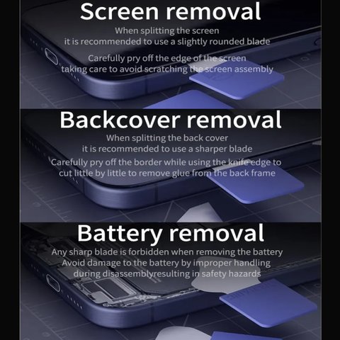 Инструмент для поднятия дисплея/тачскрина Mechanic 009, 9 in 1 Превью 4