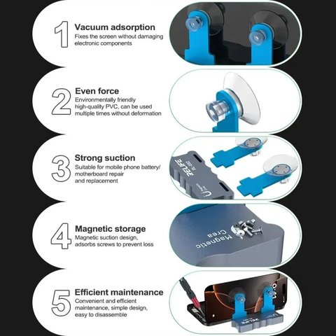 Тримач RELIFE RL-092, для ремонту мобільних пристроїв Прев'ю 5