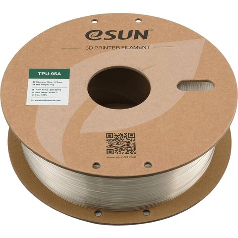 Філамент для 3D-принтера eSUN TPU-95A Clear, 1 кг Прев'ю 2