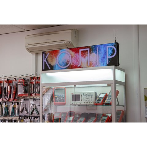 LED-экран для рекламы в помещениях (1024 × 256 мм, P4, IP20, RGB, SMD, 1800 нт) Превью 1