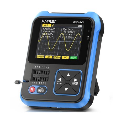 Цифровой осциллограф + тестер компонентов + генератор сигналов 3 в 1 FNIRSI DSO-TC3 Превью 1